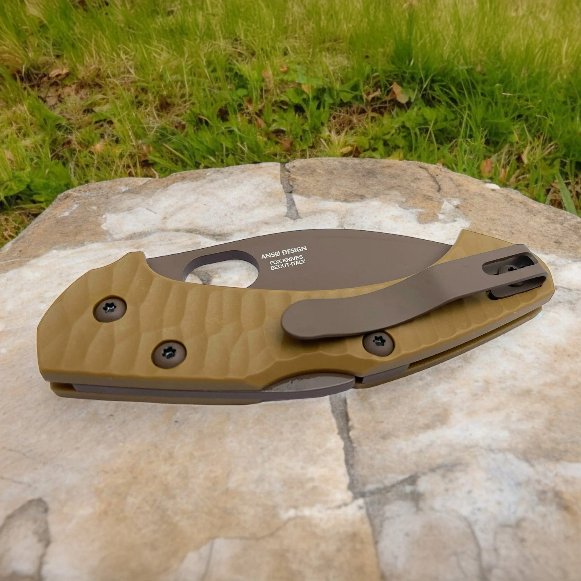 Fox Knives Italy Zero 2.0 Desert Warrior Jens Anso Lockback Pocket Knife - Image 10