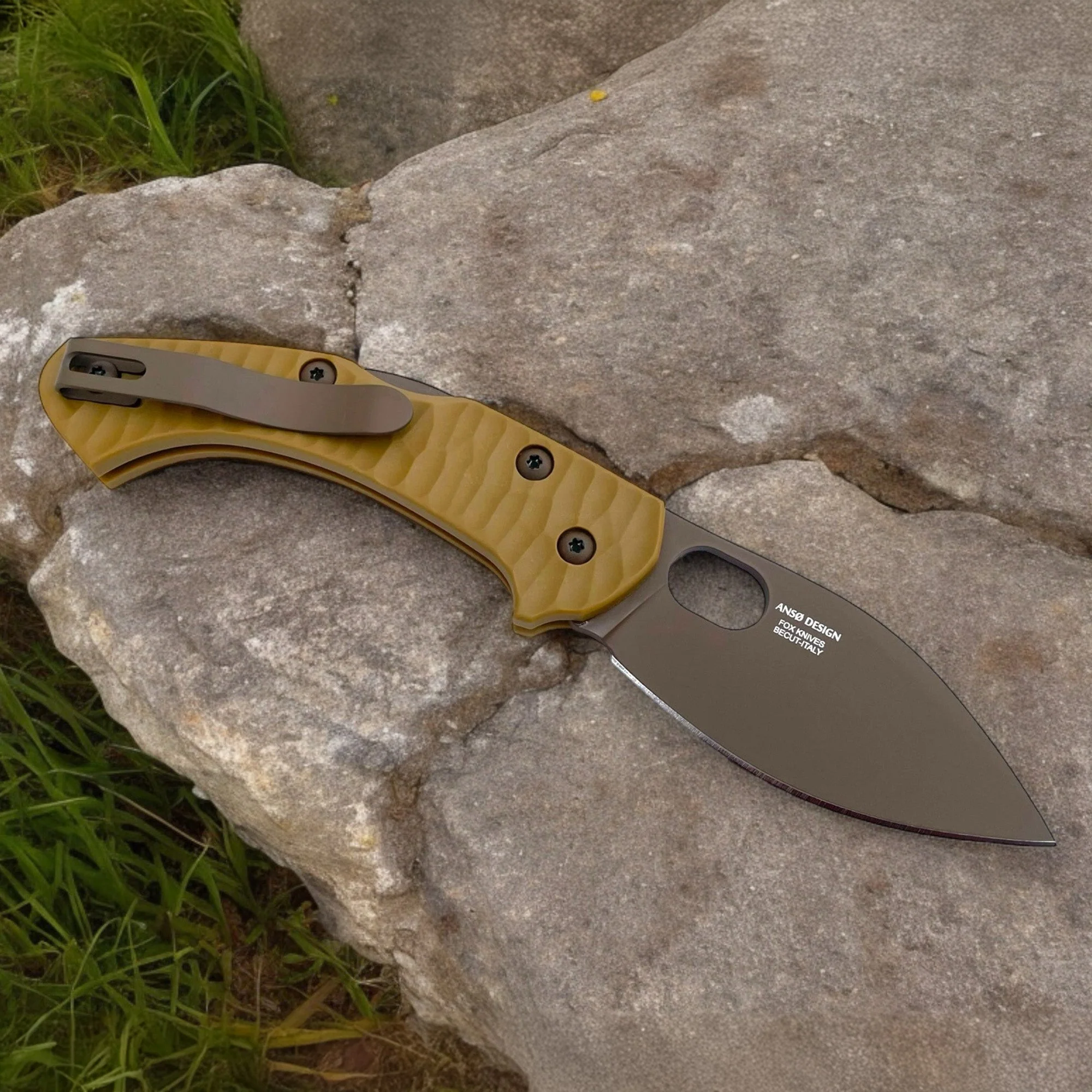 Fox Knives Italy Zero 2.0 Desert Warrior Jens Anso Lockback Pocket Knife - Image 8