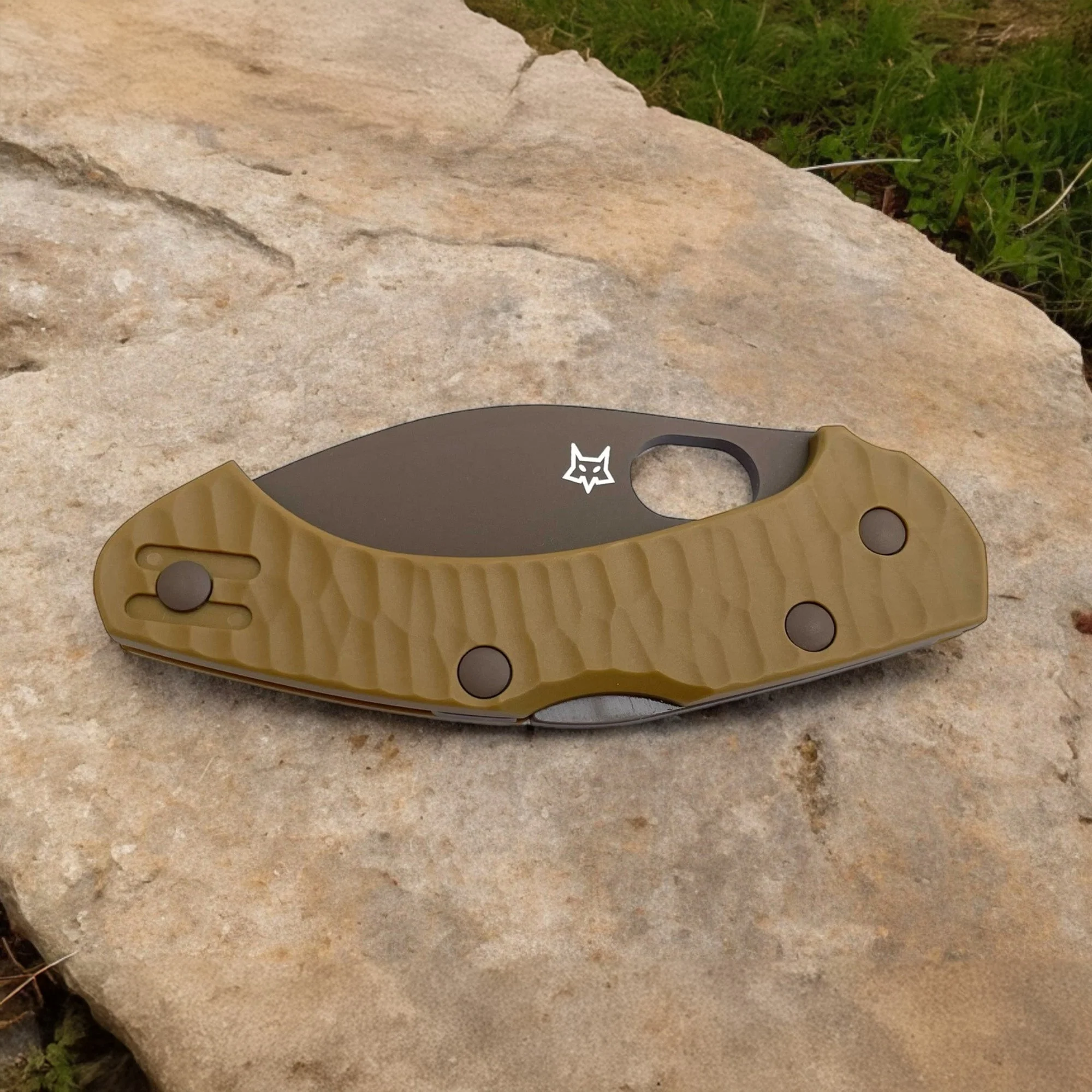 Fox Knives Italy Zero 2.0 Desert Warrior Jens Anso Lockback Pocket Knife - Image 9