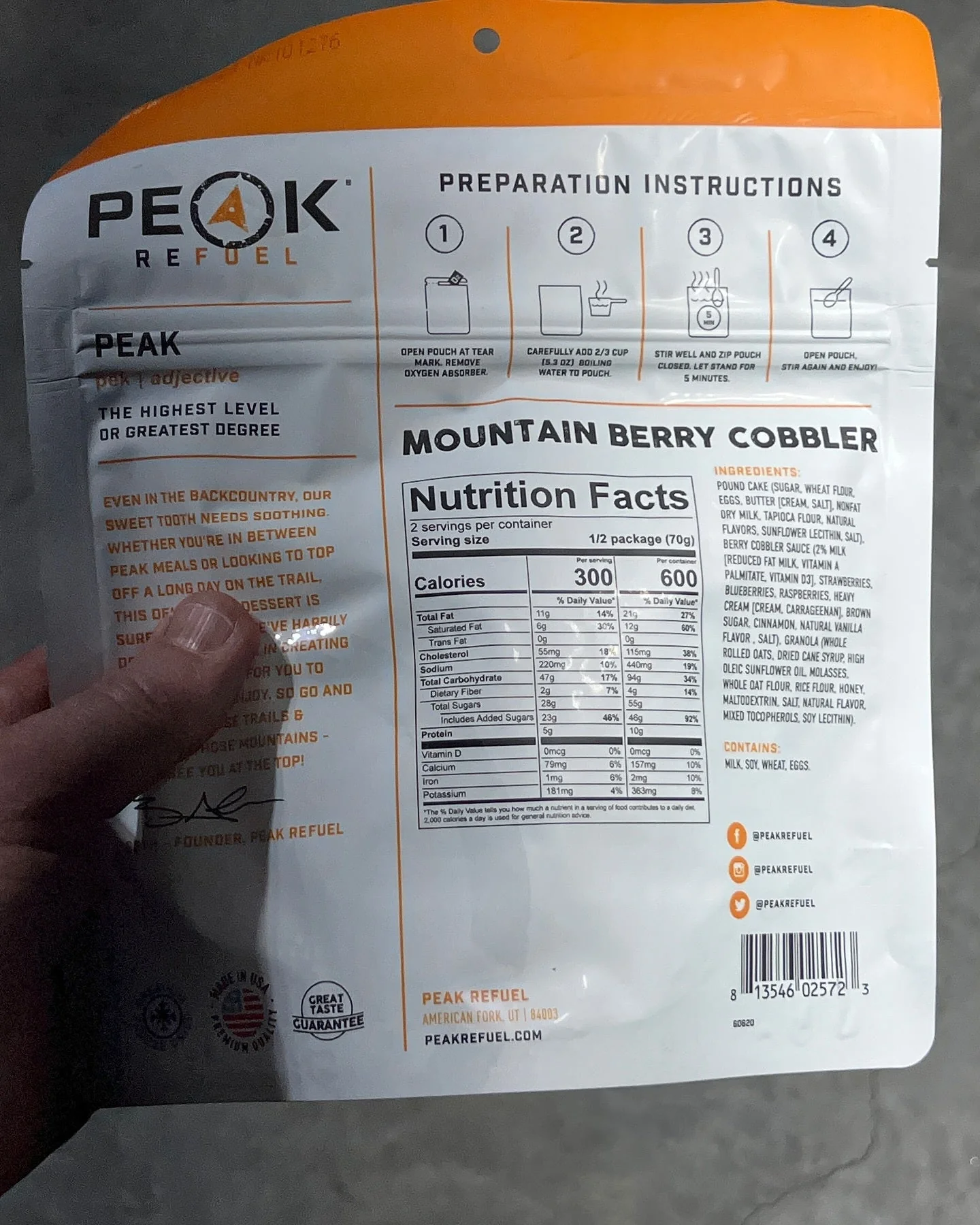 Peak Refuel Mountain Berry Cobbler - Image 3